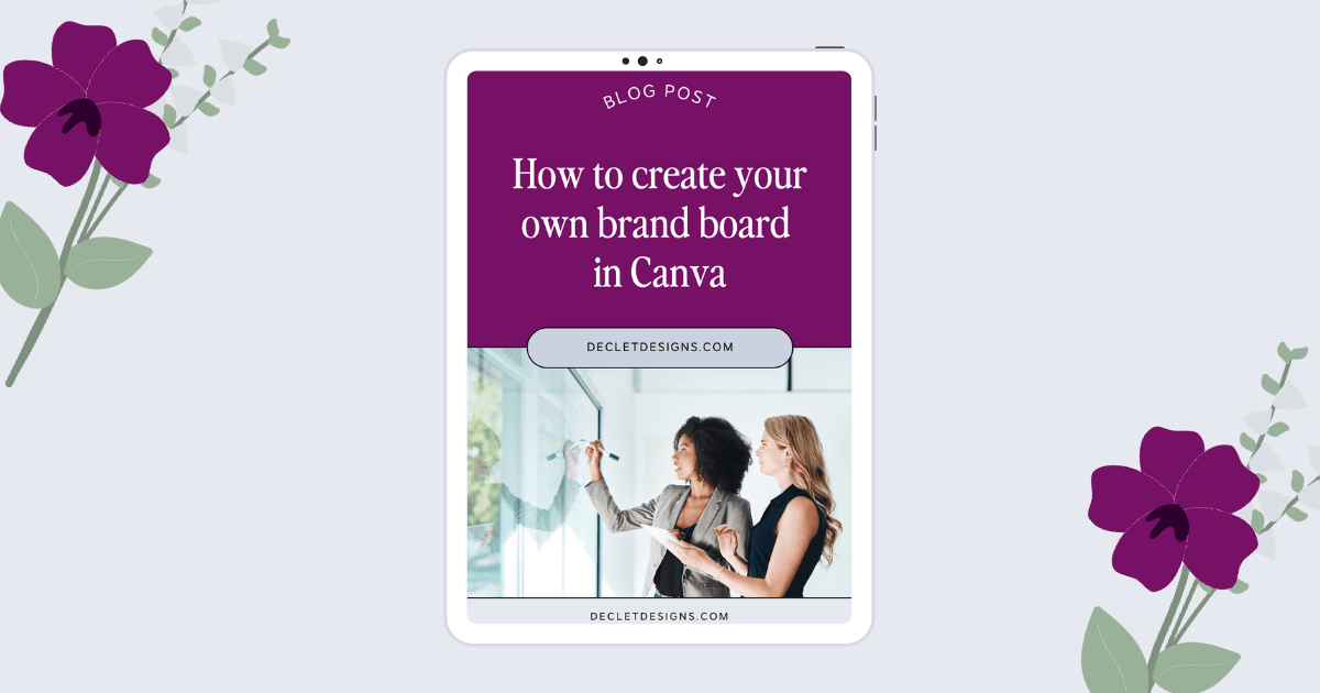 How to create your own brand board in Canva