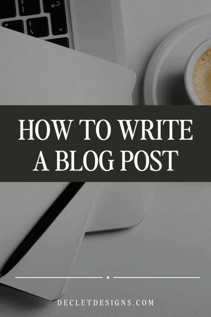 how to write a blog post in wordpress