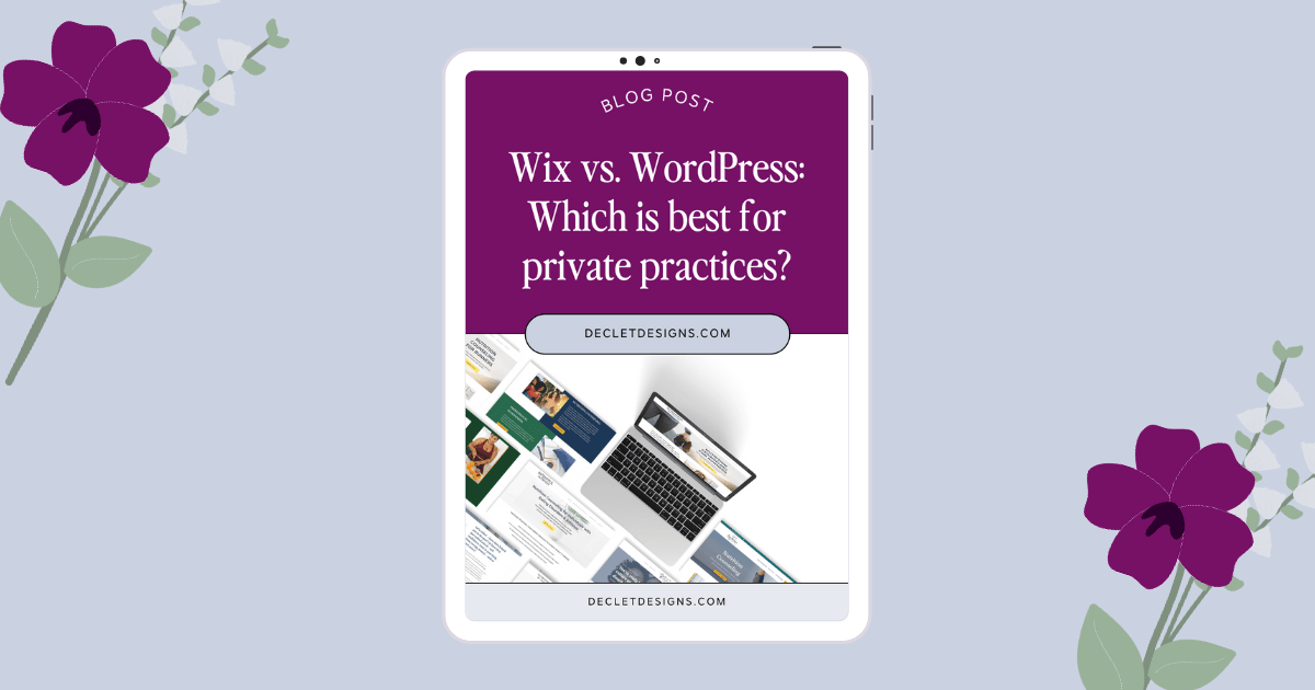 Wix vs. WordPress: Which is best for private practices?