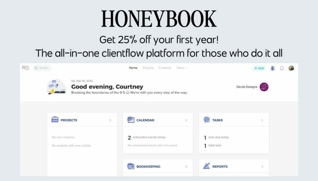 honeybook is great for private practice coaches