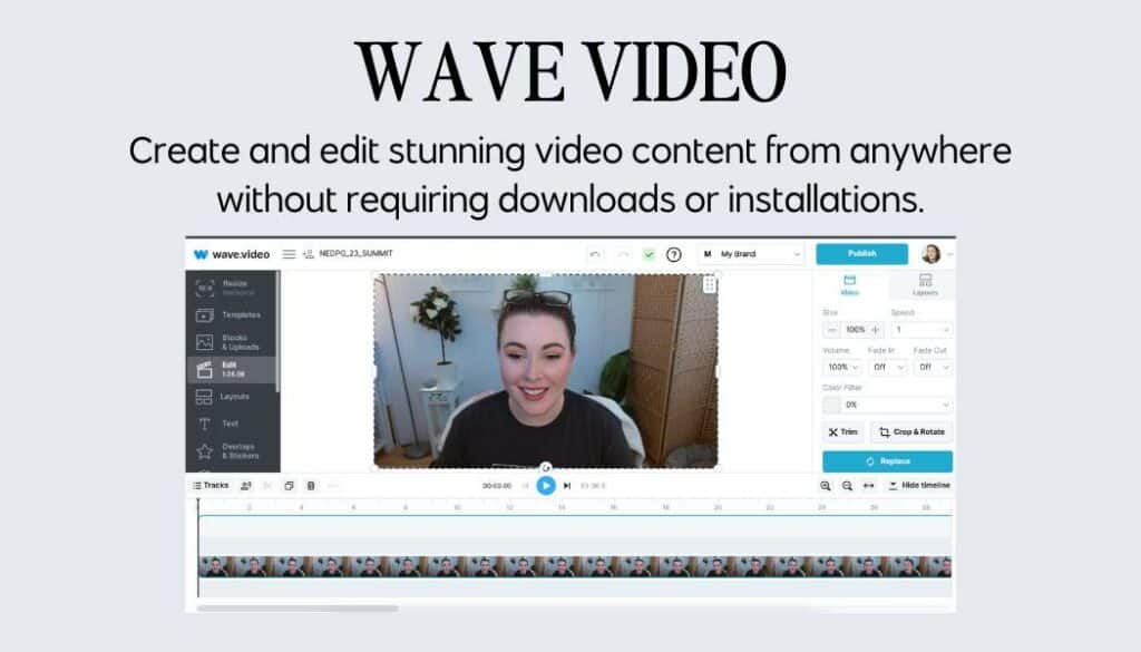 wave video is great for private practices who need to edit video
