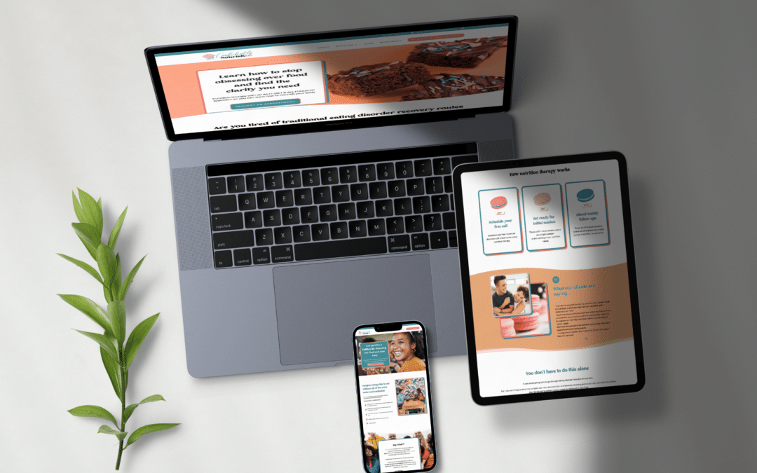 A new brand and website for a solo dietitian moving into group practice