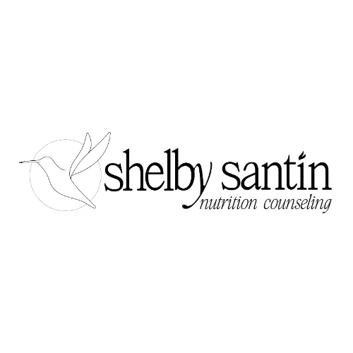 shelby santin nutrition logo branding